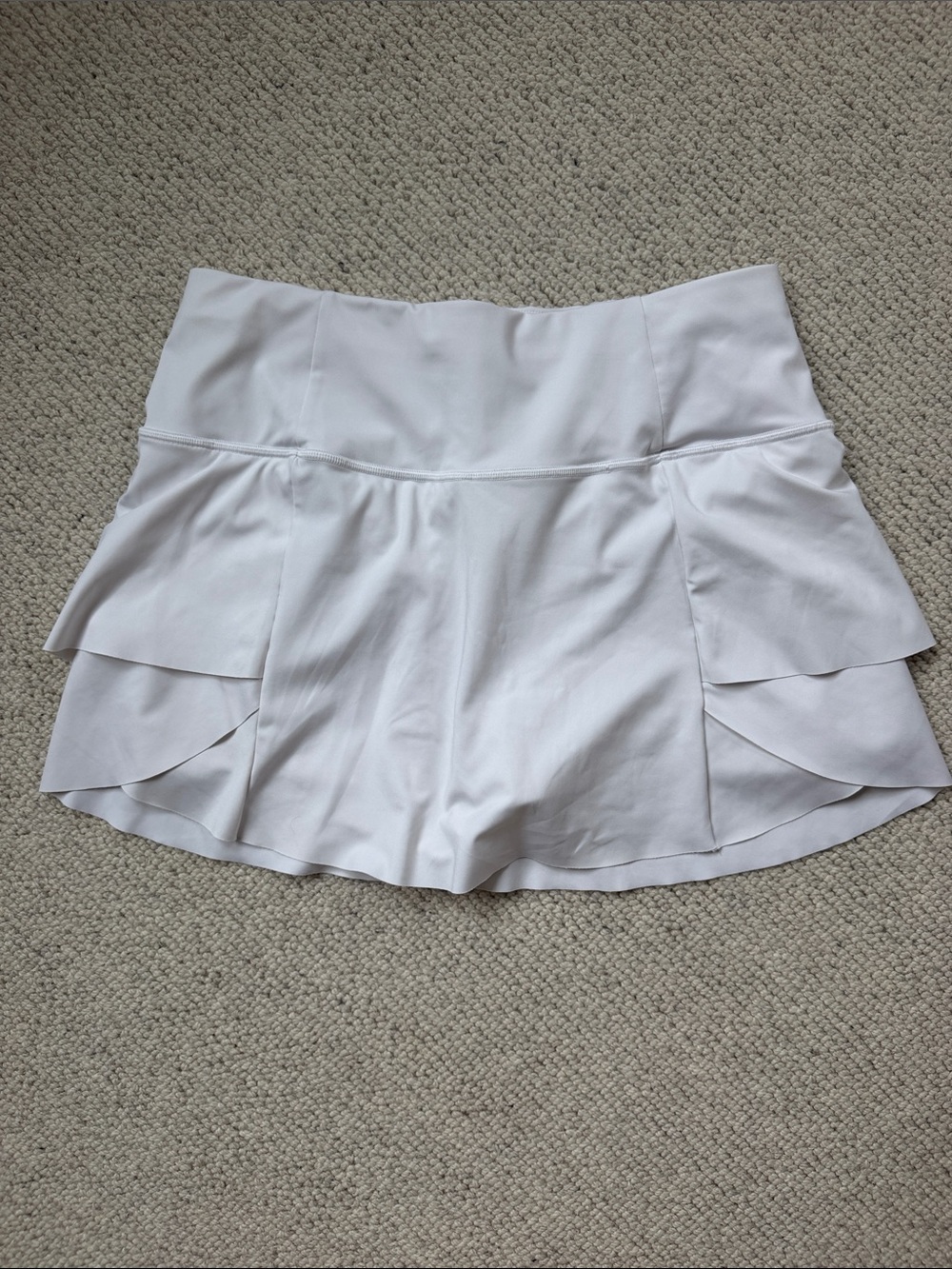 Athleta White Layered Athletic Skort